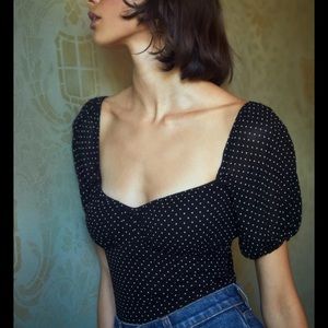 Reformation Berry top size 2 chiffon blouse